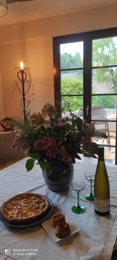 Gite Au Petit Ruisseau-Etage Et Combles-Maison Alsacienne 4 Personnes 4 Nuitees Minimum Langensoultzbach Eksteriør bilde